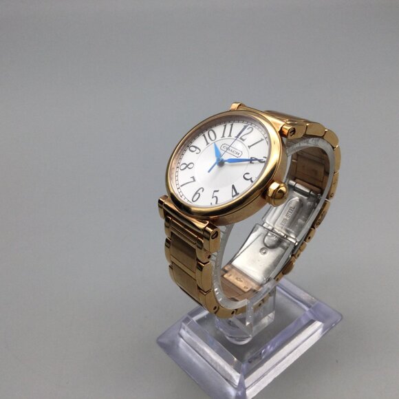 Coach Madison Watch Women 32mm Rose Gold Tone New Battery 6" - Picture 4 of 14